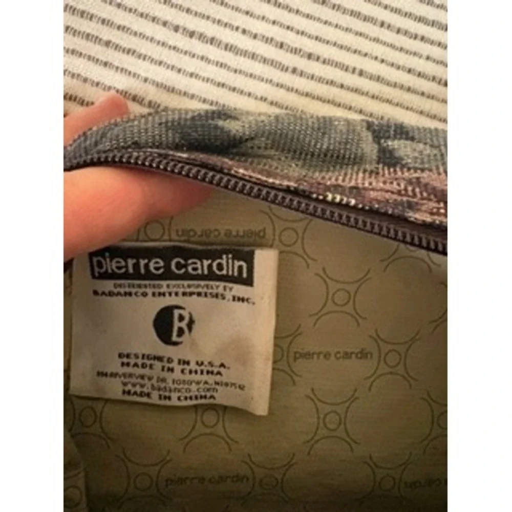Vintage Pierre Cardin Floral Tapestry Toiletry Bag Travel Cosmetic Pouch Shave